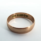 Antique Edwardian 9ct Rose Gold Full Band / Ring 375 Size O - P(Birm 1906)