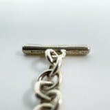 Vintage Sterling Silver Square 16” Chain / Necklace & T-Bar Toggle 925 38g 2001