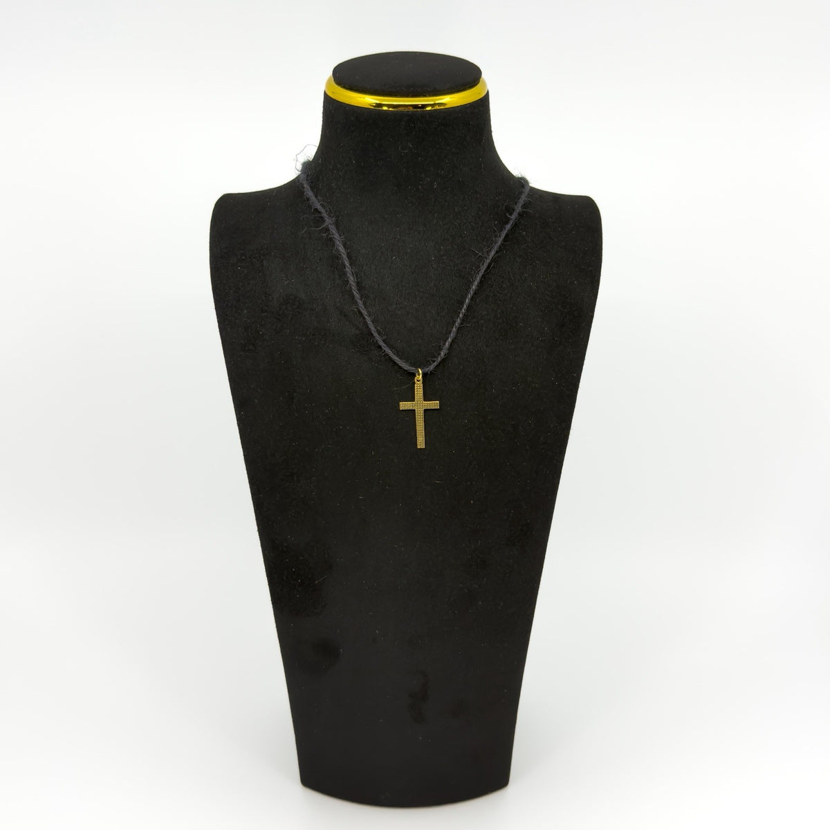 Vintage 18ct Gold Diamond Cut Christian Cross Pendant / Charm 750 Reversible