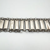 RARE Vintage Antique Silver Chinese People Enamelled Bracelet - 8x Immortals 16g