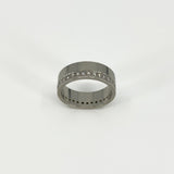Chunky Wide 6.8mm Platinum Diamond Full Eternity Band / Ring 950 Size O (2007)