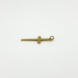 Vintage 18ct Gold Diamond Cut Christian Cross Pendant / Charm 750 Reversible