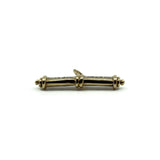 Vintage 9ct Gold Diamond T-Bar Pendant / Charm 375