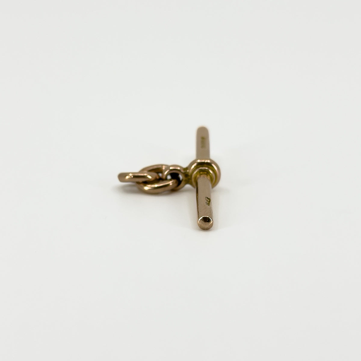 Large Antique 9ct Rose Gold T-Bar Pendant / Charm 375