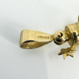 Large Chunky Vintage 9ct Gold Articulated Clown CZ Pendant 375 (1996)
