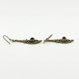 Sterling Silver Orante Dangly Earrings 925