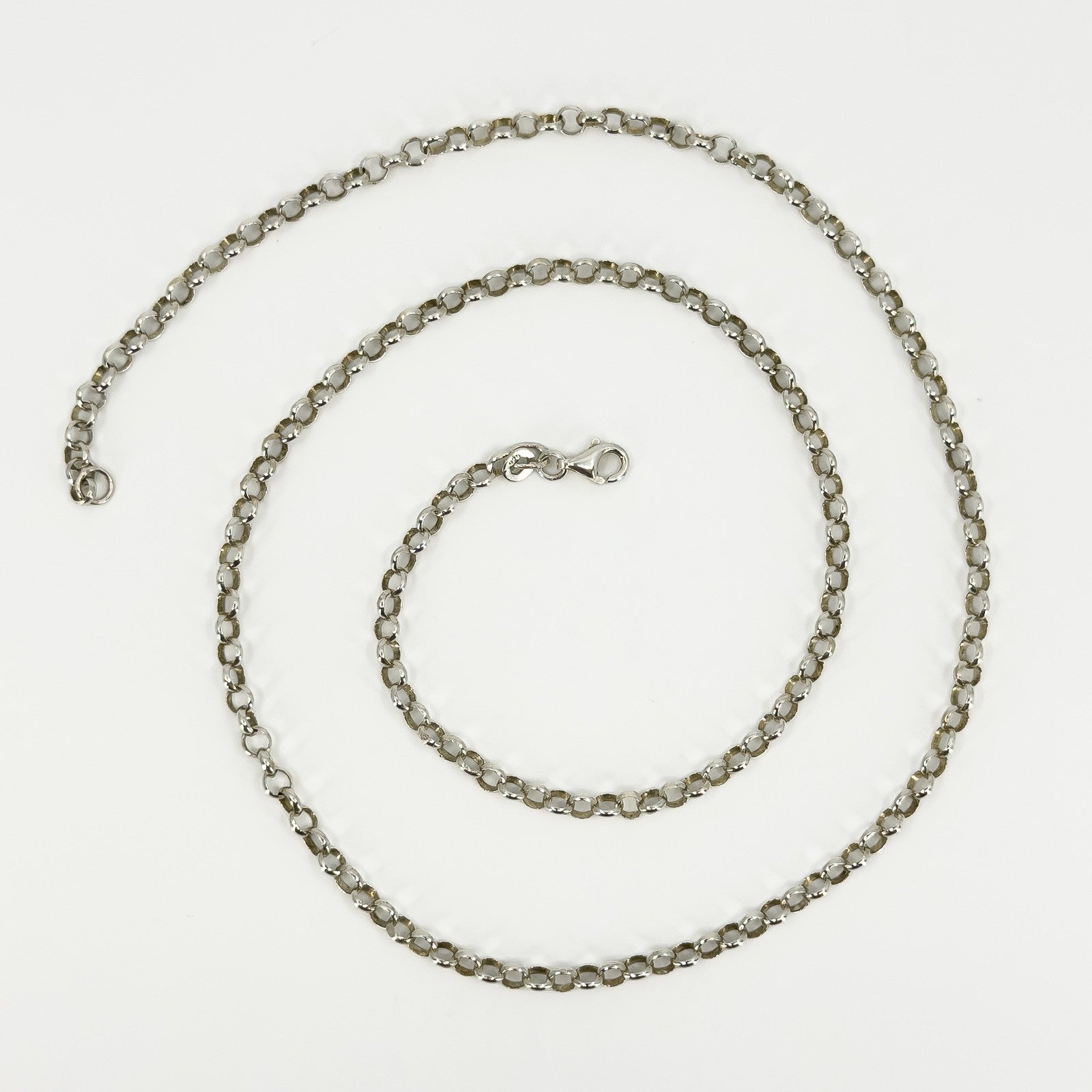 Vintage Sterling Silver 23” Rolo Links Chain / Necklace 925