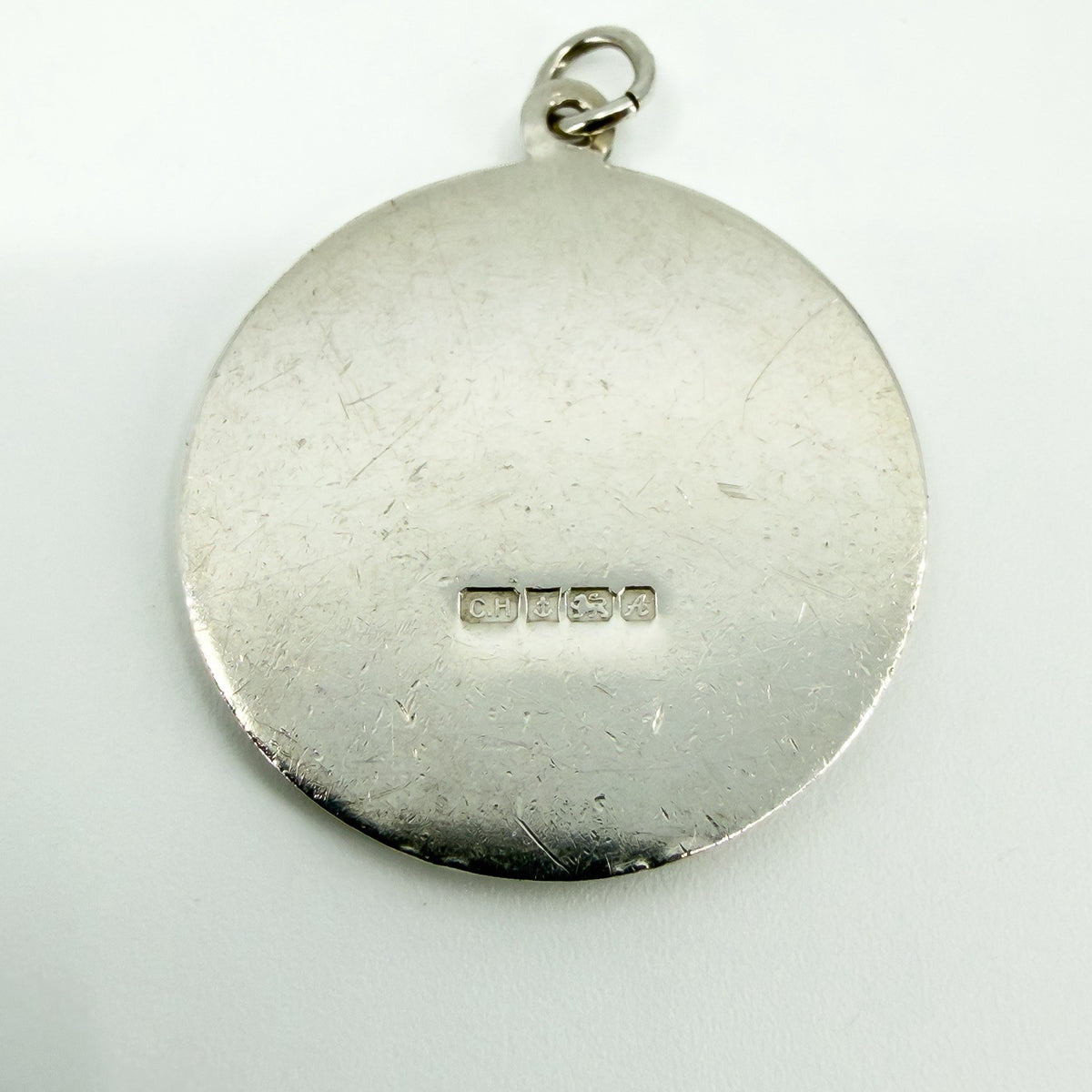 Large Vintage Sterling Silver St. Christopher Pendant 925 by Charles Horner