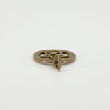 Antique 9ct Rose Gold Engraved Star of David Pendant 375 (Birm 1921)