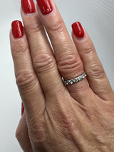Vintage Platinum 2ct Diamond Full Eternity Band / Ring 950 Size K