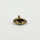 Vintage 9ct Gold Double Sided Articulated Fob 375 by David Scott Walker