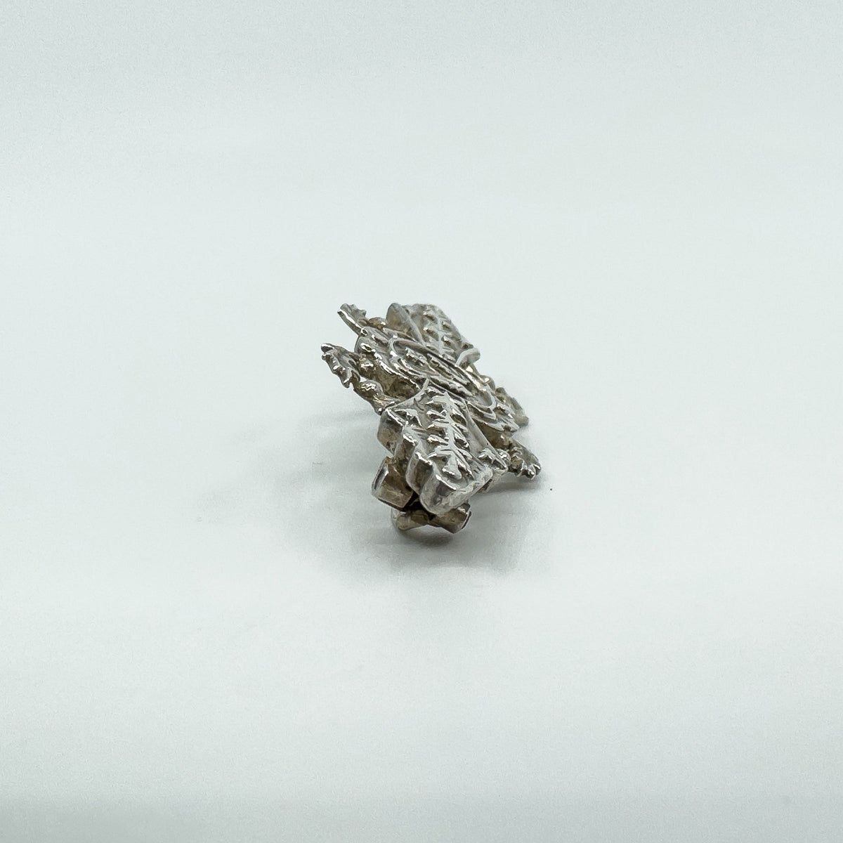 Antique Victorian Sterling Silver Scottish Thistle Brooch 925 (Birmingham 1876)
