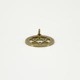 Large Vintage 9ct Gold Star of David Pendant 375 (1972) by Georg Jensen