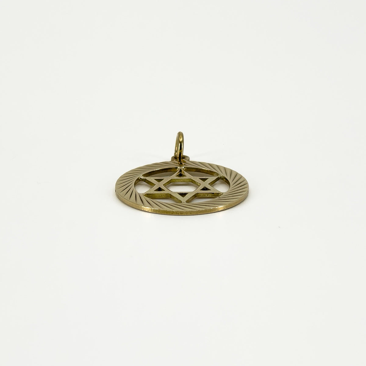 Large Vintage 9ct Gold Star of David Pendant 375 (1972) by Georg Jensen