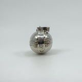 Vintage Sterling Silver Chunky Orb Photo Locket 925 Heavy 20g