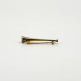 Antique Victorian 9ct Gold Trumpet / Hunting Horn Brooch 375