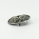 Large Vintage Sterling Silver Celtic Brooch 925 by Malcolm Gray