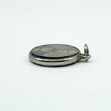 Small Antique Sterling Silver Double Sided Glass Photo Locket 925 (Birm 1899)