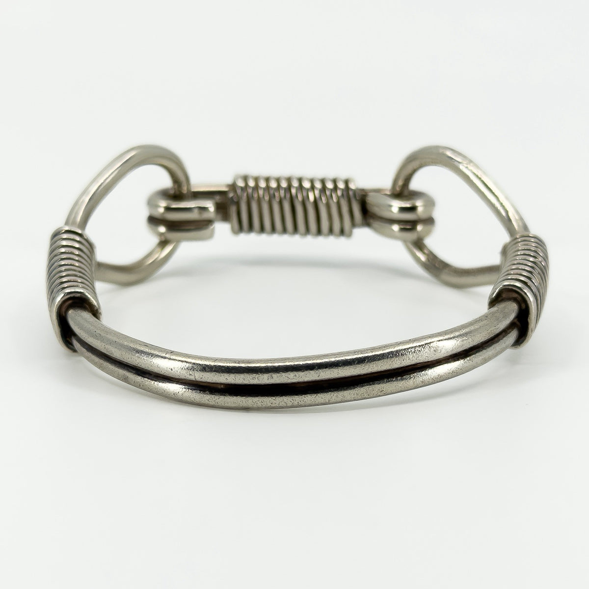 Chunky Vintage Sterling Silver Horse Snaffle Bit Bangle / Bracelet 925