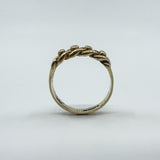 Vintage 9ct Gold Single Row Keeper Ring 375 Size L (London 1979)