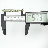 Caliper showing inner diameter of vintage bangle at 57.3mm