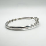 View from the left showcasing clean bangle shape and smooth finish