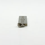Close up of the bail and top edge on vintage sterling silver ingot pendant