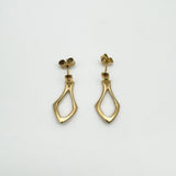 Vintage 9ct Gold Dangle Drop Earrings 375