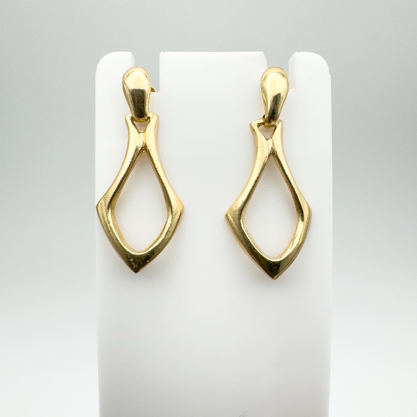 Vintage 9ct Gold Dangle Drop Earrings 375