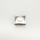 Chunky Silver Square Band by Calvin Klein Size R Heavy 13g Unisex