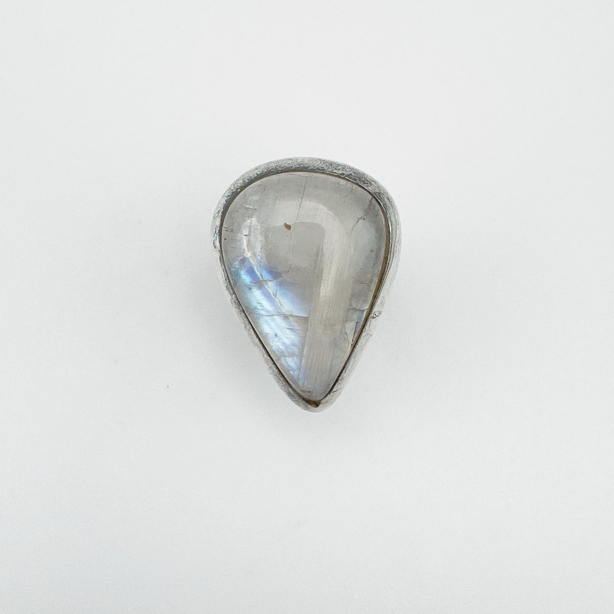 Huge 17ct Moonstone Solitaire Ring in Sterling Silver 925 Size N - O Heavy 10g