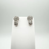 Celestial Diamond Drop Shooting Star Earrings in Sterling Silver 925