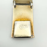 Vintage Norwegian Enamelled Bracelet in Sterling Silver 925