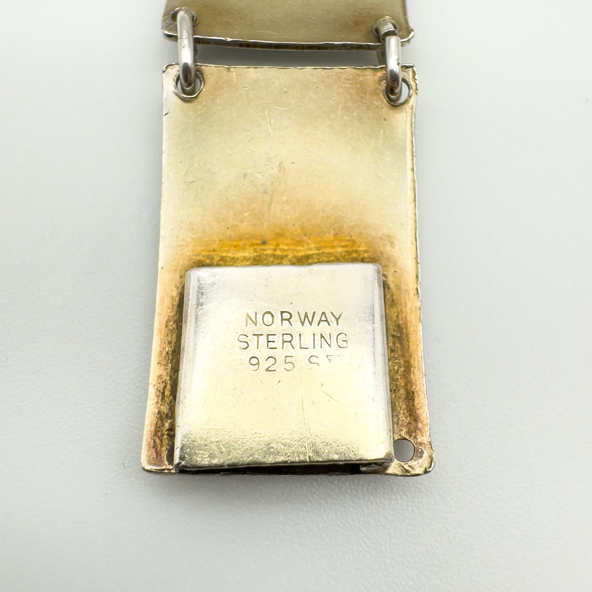 Vintage Norwegian Enamelled Bracelet in Sterling Silver 925