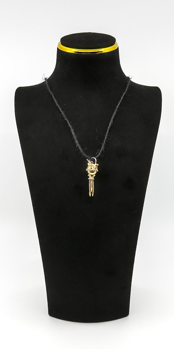 Vintage 9ct Gold Albertina Tassel Padlock Charm 375 Birmingham 1994