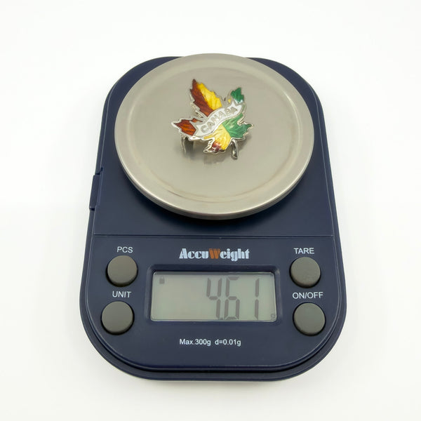 Vintage Sterling Silver Enamel Canada Maple Leaf Brooch