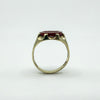 Vintage 9ct Gold Carnelian Intaglio Signet Ring 375 Size U - V
