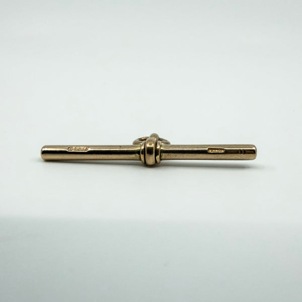 Large 9ct Rose Gold T Bar Charm Pendant 375