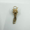 Vintage 9ct Gold Albertina Tassel Padlock Charm 375 Birmingham 1994