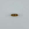 Vintage 18ct rose gold faceted full band ring with polished finish and visible inner 18k stamp.