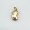 Preloved 18ct gold kidney bean locket pendant with smooth polished finish