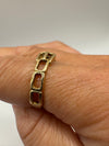 Vintage 9ct Gold Buckle Ring Size O (Sheffield 1981)