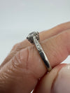 Antique Platinum 0.90ct Old Cut Diamond Solitaire Ring 950 Size I - J