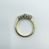 Antique 18ct Gold 0.50ct Diamond 5x Stone Ring 750 Size K