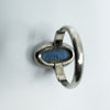 Vintage Sterling Silver Wedgewood Blue Jasper Ware Cameo Ring 925 Size J - K