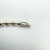 17.5” Beaded Ball Chain / Necklace in Sterling Silver 925 10g