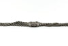 Antique Victorian Sterling Silver 8.5" Albertina Chain & T-Bar Pendant 925