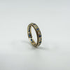 Vintage 9ct Gold Blue & White Spinel Full Eternity Band / Ring Size Q