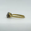 18ct Gold & Platinum 0.50ct Diamond Toi et Moi Ring 750 Size Q 
