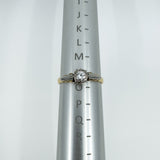 Vintage 18ct Gold & Platinum 0.20ct Diamond Solitaire Ring 750 Size N